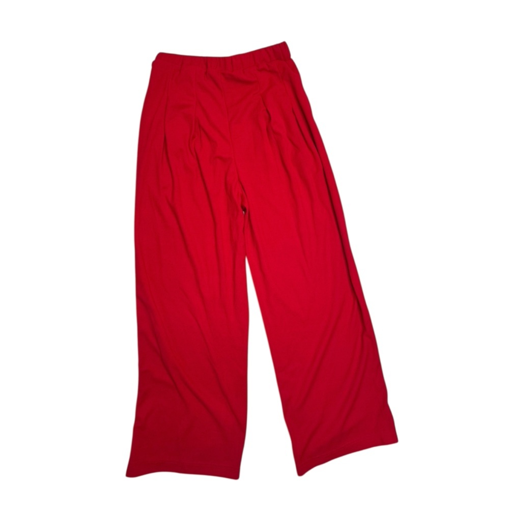 Morhuduck Two-Piece Red Waffle Knit Sleeveless Hooded Tank and Pant Set Size M N - Picture 5 of 14